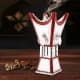 ALSANIDI, Traditional Incense Burner, Red*Silver, Size14*14*29Cm