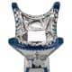 ALSANIDI, Traditional Incense Burner, Silver*Blue, Size14*14*29Cm