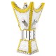 ALSANIDI, Traditional Incense Burner, Silver*Yellow, Size14*14*29Cm