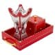 ALSANIDI, Incense Tools Set, Heritage Incense, Red*Silver, Size40*20*6.5Cm