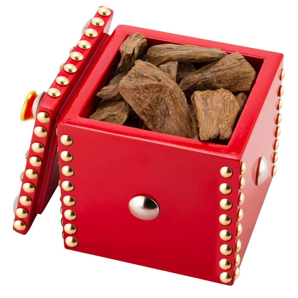 ALSANIDI, Incense Tools Set, Heritage Incense, Red*Silver, Size40*20*6.5Cm