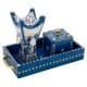 ALSANIDI, Incense Tools Set, Heritage Incense, Silver*Blue, Size40*20*6.5Cm