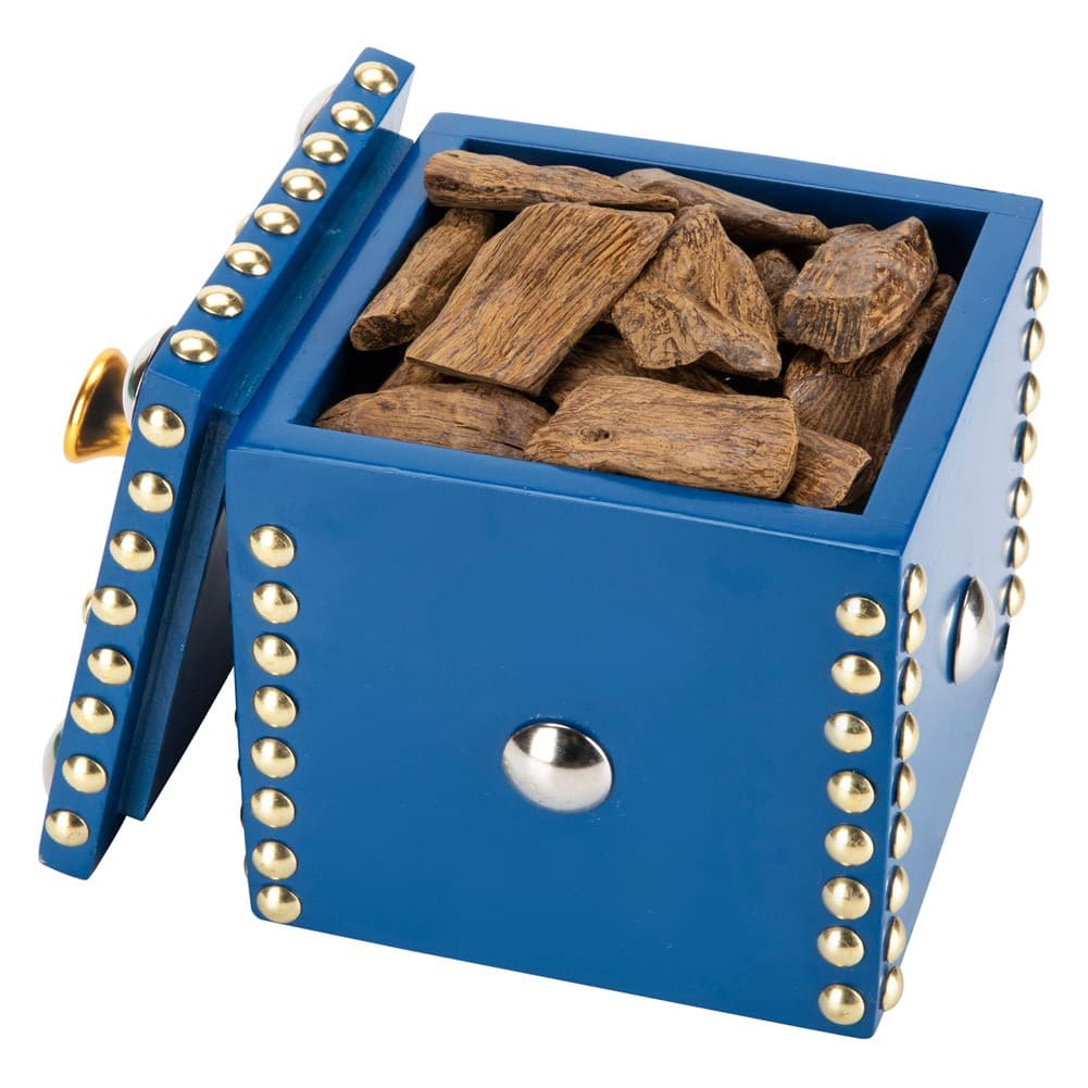 ALSANIDI, Incense Tools Set, Heritage Incense, Silver*Blue, Size40*20*6.5Cm