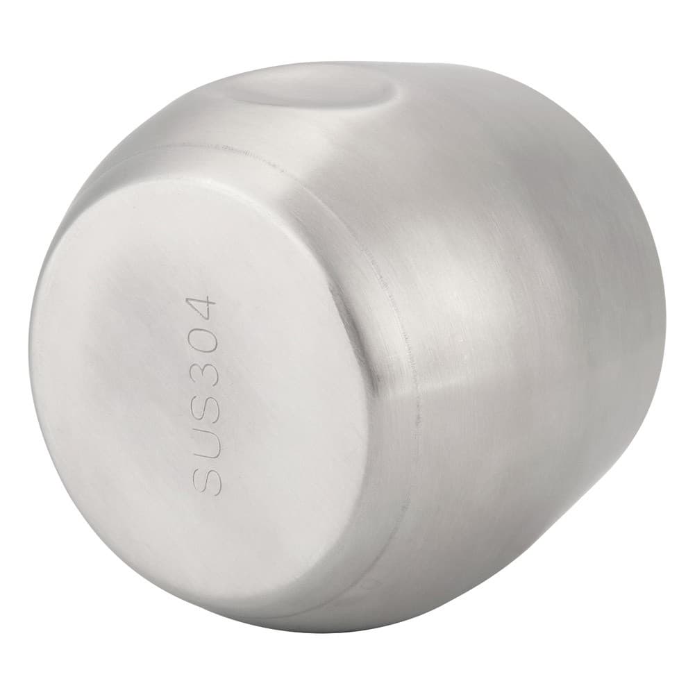ALSANIDI, Stainless steel tea and coffee mug, Coffee cup for trips and travel, Silver, capacity 200 ml