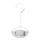 ALSANIDI, Hanging flashlight on stone, Handheld Flashlight, White, Size10.5*10.5*8.5Cm
