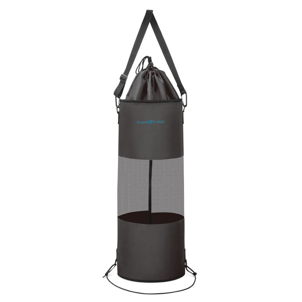 ALSANIDI, Foldable Waste Basket, Waste Paper Container, Black, Size 25.5*86 Cm