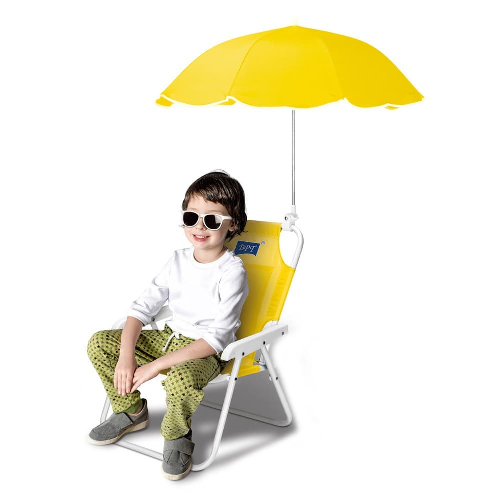 DPT, Foldable Camping Chair for Kids, Baby chair, Yellow, Size51*37.5*35Cm