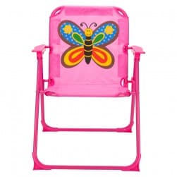 DPT, Foldable Camping Chair for Kids, Baby chair, Pink, Size50*38.5*37Cm