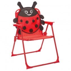 DPT, Foldable Camping Chair for Kids, Baby chair, Red, Size50*38.5*37Cm