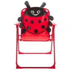 DPT, Foldable Camping Chair for Kids, Baby chair, Red, Size50*38.5*37Cm