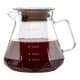 DPT, Served drip coffee pot, Server, Transparent , capacity 600 ml Size 15*8*12 Cm