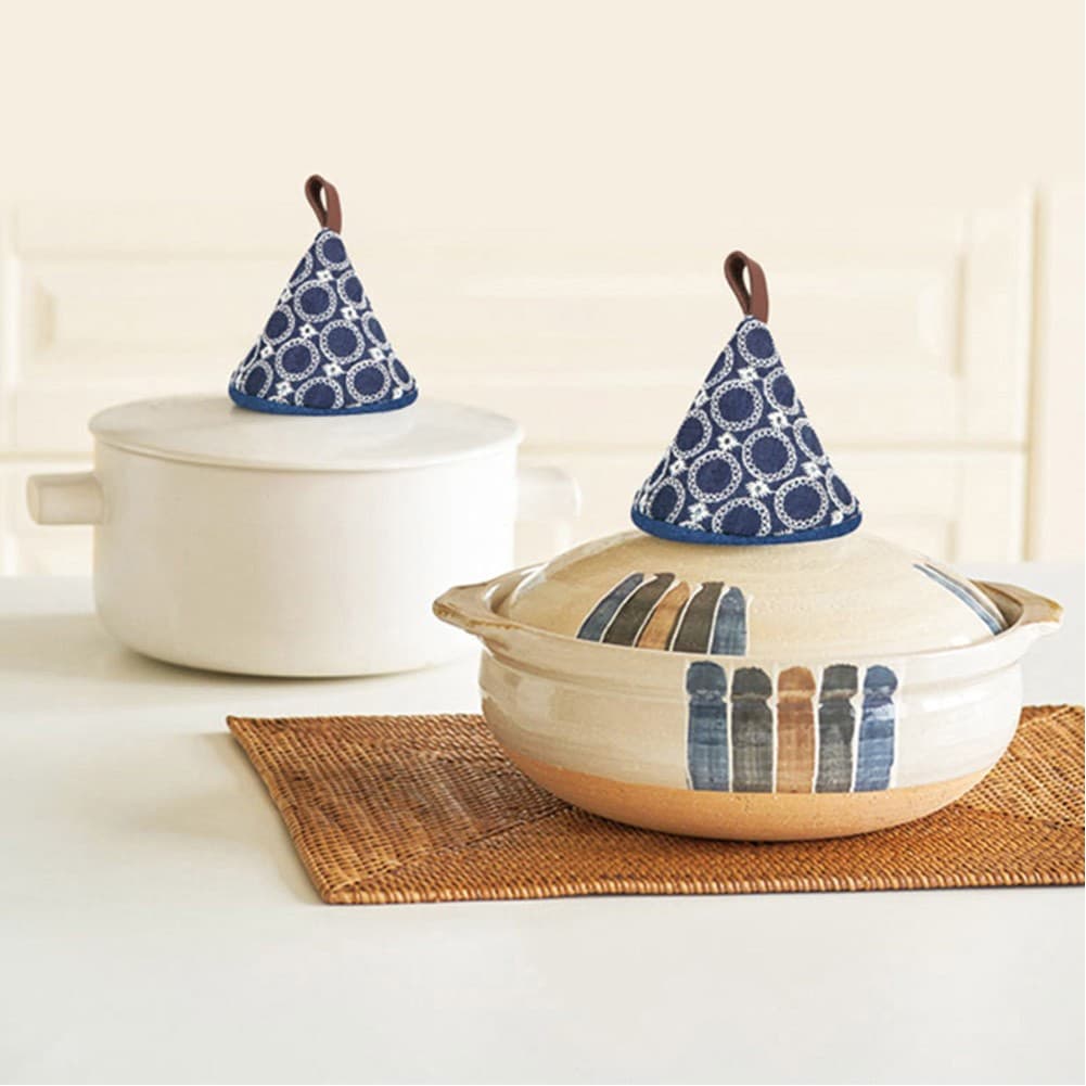 ALSANIDI, Hot pot holder, Blue Dark, Size 9*10Cm