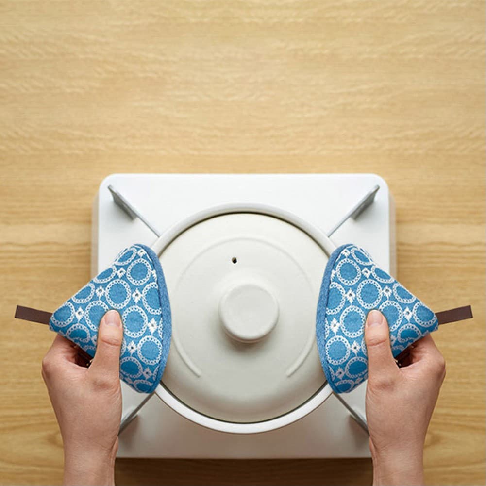 ALSANIDI, Hot pot holder, Blue Light, Size 9*10Cm