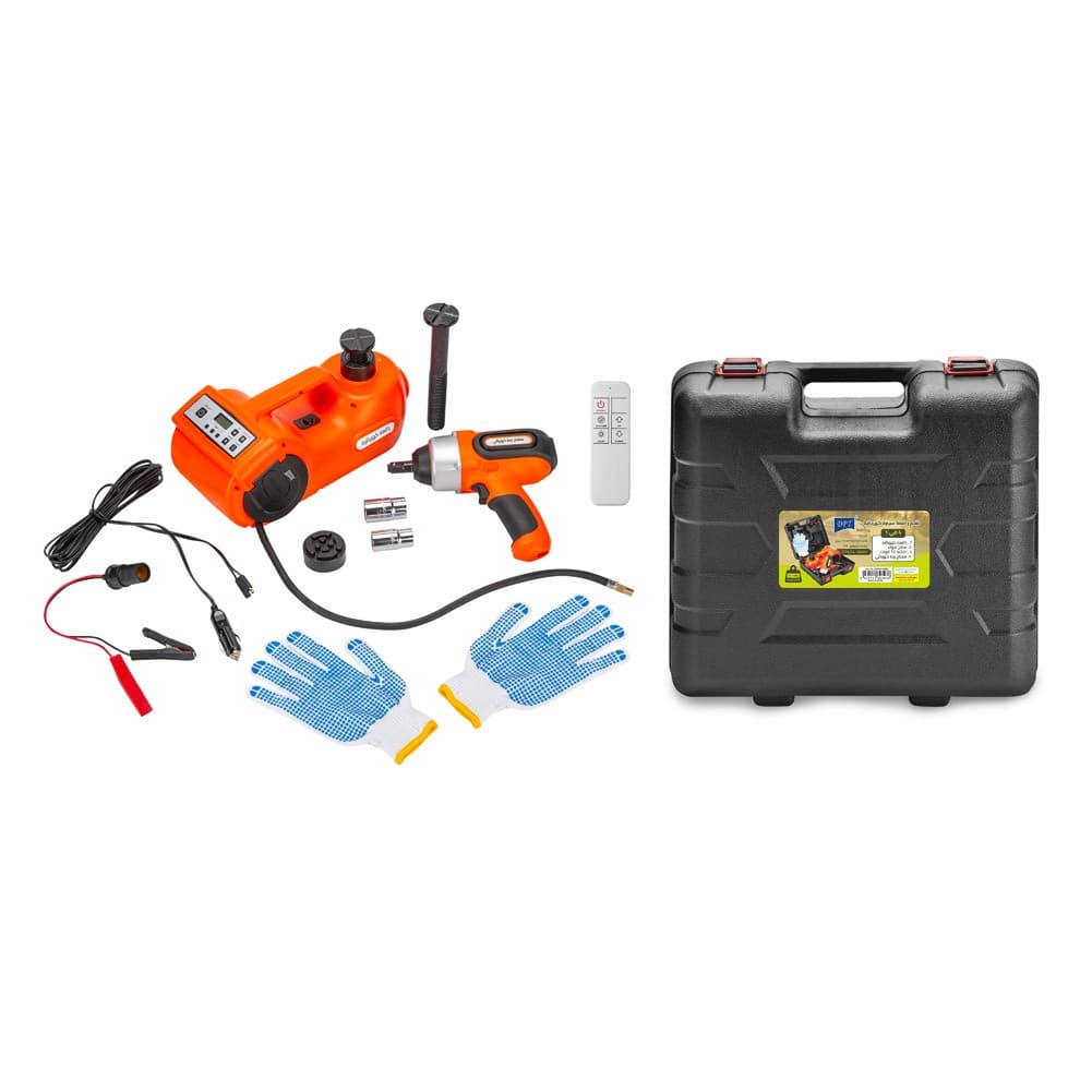 DPT, Electric Car Jack Kit, Orang, Set 4 pcs