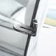 ALSANIDI, ِِِِAluminum Car Door Pedal, Black, Size160*80*30Cm