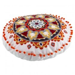 ALSANIDI, Comfortable multi-use Ground cushion, White, Size 45*45*10 Cm