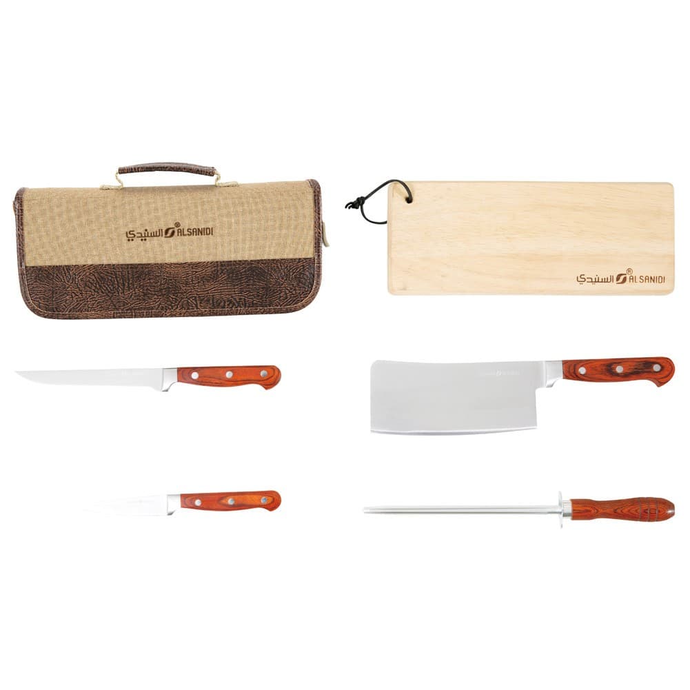 ALSANIDI, Canvas knife bag, Butcher bag, Woody, Size 36*16*7Cm
