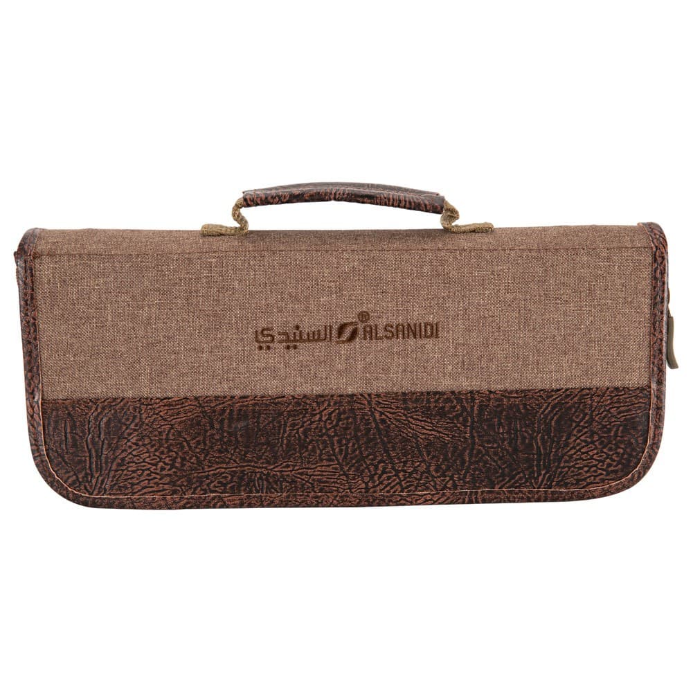ALSANIDI, Canvas knife bag, Butcher bag, Oud, Size 36*16*7Cm