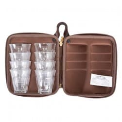 ALSANIDI, Full anti-shock cups bag, Tea cups Bag, Oud, Size 15*17*7.2Cm