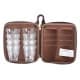ALSANIDI, Full anti-shock cups bag, Tea cups Bag, Oud, Size 15*17*7.2Cm