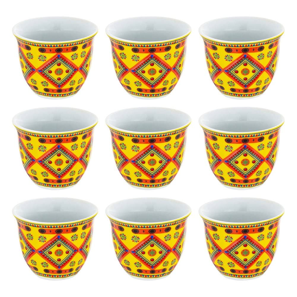 ALSANIDI, Najdi engraving Completed anti-shock Mugs bag, Coffee mugs bag, Woody, Size 24.7*7.8*7.3Cm