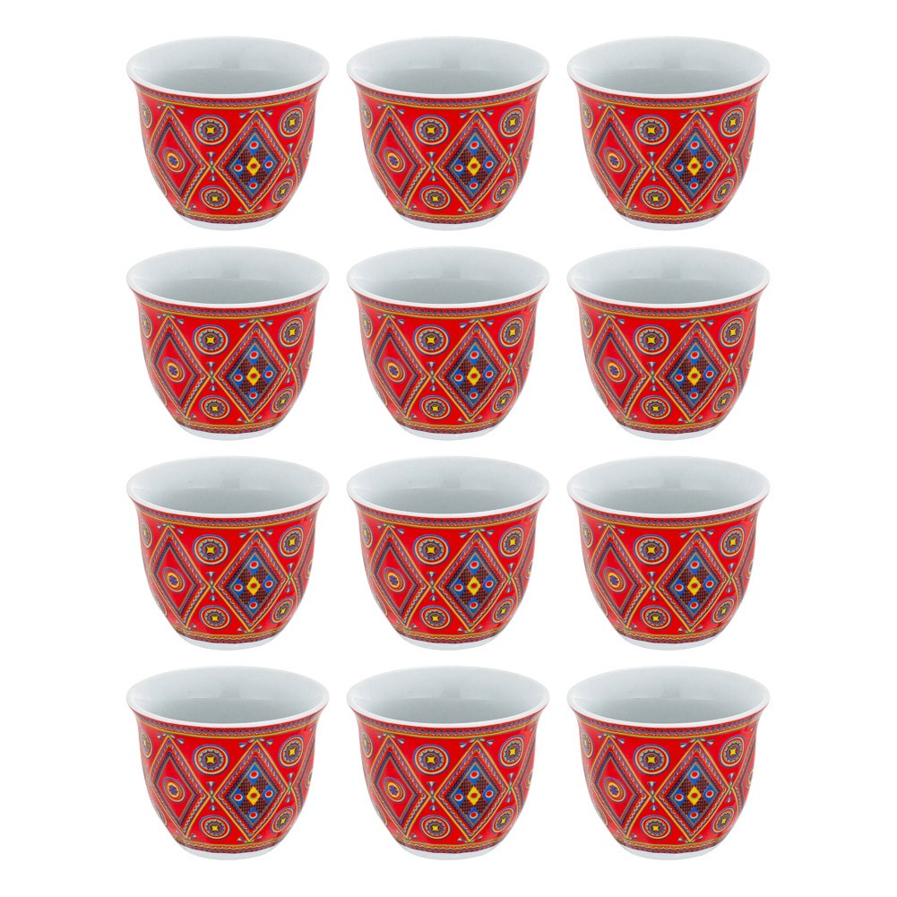 ALSANIDI, Najdi engraving Completed anti-shock Mugs bag, Coffee mugs bag, Woody, Size 15*19.3*7.3Cm