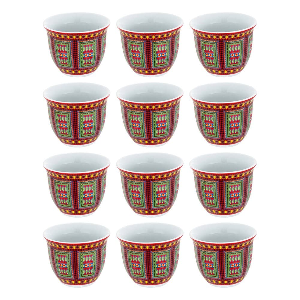 ALSANIDI, Najdi engraving Completed anti-shock Mugs bag, Coffee mugs bag, Woody, Size 15*19.3*7.3Cm