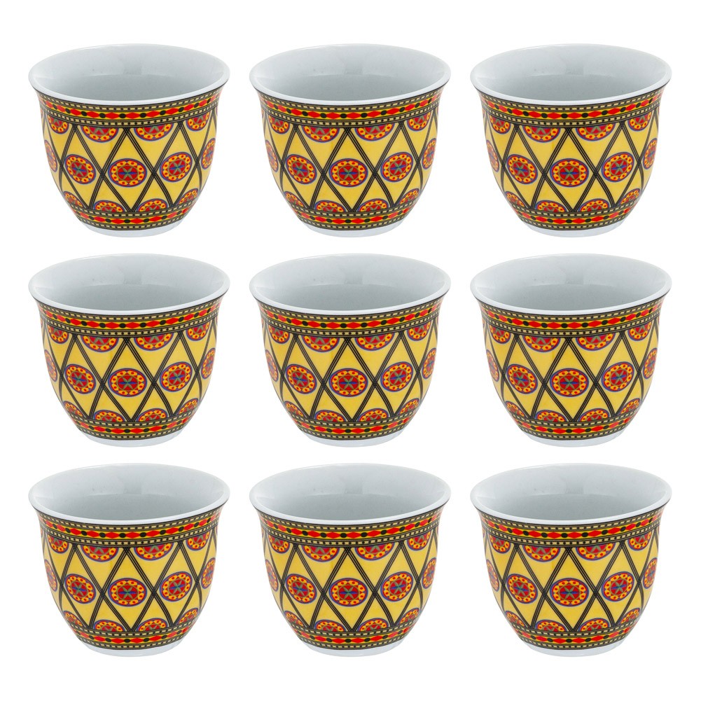 ALSANIDI, Najdi engraving Completed anti-shock Mugs bag, Coffee mugs bag, Woody, Size 32.4*8.6*7.9Cm