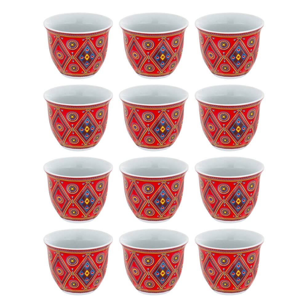 ALSANIDI, Najdi engraving Completed anti-shock Mugs bag, Coffee mugs bag, Woody, Size 16.7*24.2*7.9Cm