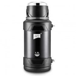 DPT, Hot and cold Stainless steel Thermos for tea and coffee, Tea and coffee Thermos for trips, Black, capacity 1.5 L