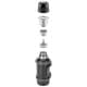DPT, Hot and cold Stainless steel Thermos for tea and coffee, Tea and coffee Thermos for trips, Black, capacity 1.6 L