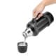 DPT, Hot and cold Stainless steel Thermos for tea and coffee, Tea and coffee Thermos for trips, Black, capacity 1.6 L