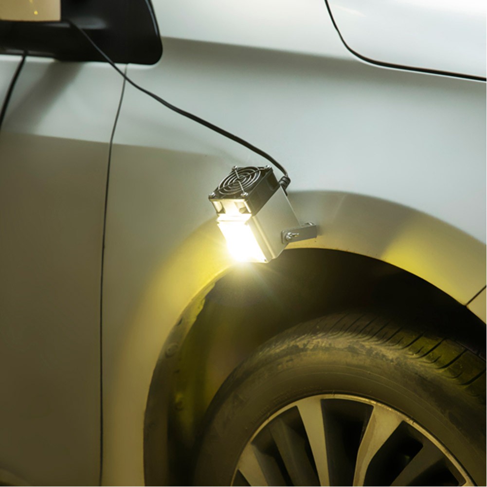 السنيدي، كشاف اضاءة LED للتخييم، كشاف جلسة خارجية، اسود، 40 واط