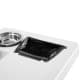 ALSANIDI, Camping Table with Basin, Camping Table, White, Size126*65*94.5Cm