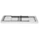 ALSANIDI, Camping Table with Basin, Camping Table, White, Size126*65*94.5Cm