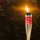 ALSANIDI, Bamboo Camp Lighting Torch, Bamboo wicker Lamp, Red, Size 90 Cm