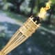 ALSANIDI, Bamboo Camp Lighting Torch, Bamboo wicker Lamp, Beige Light, Size 90 Cm