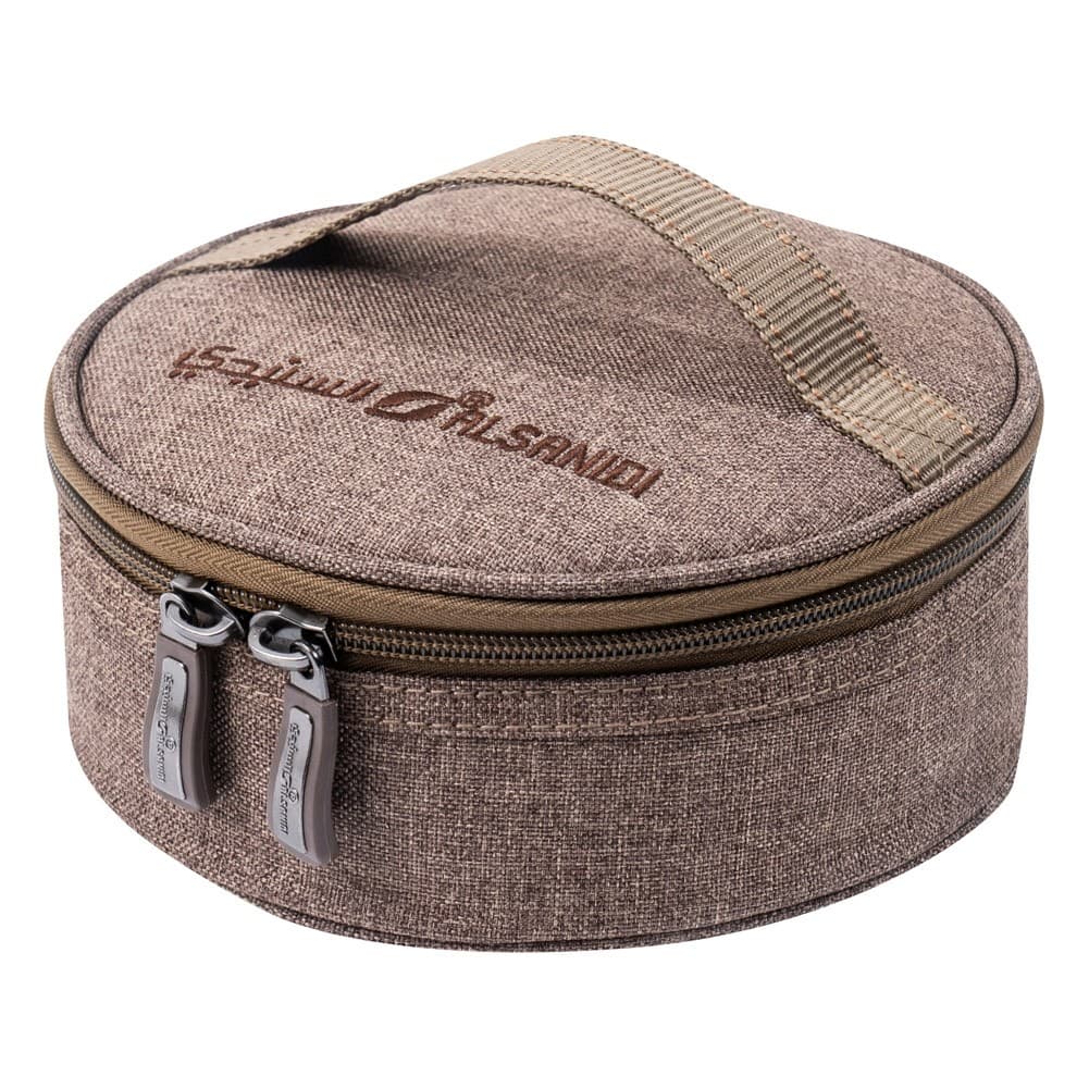 ALSANIDI, Aluminum dates storage with bag, Dates Storage, Oud, Size 18.5*8 Cm