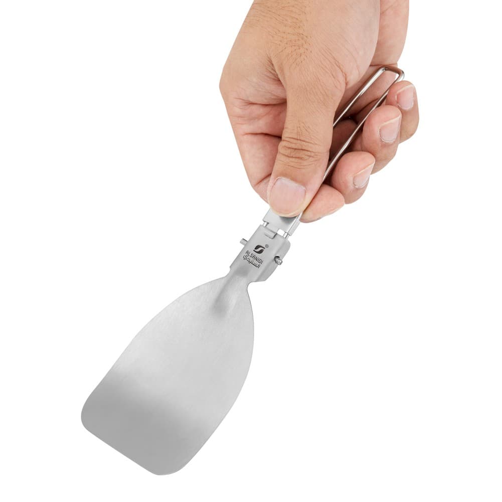 ALSANIDI, Folding spoon, Kitchen spoons, Silver, Size 21.5*6.5 Cm