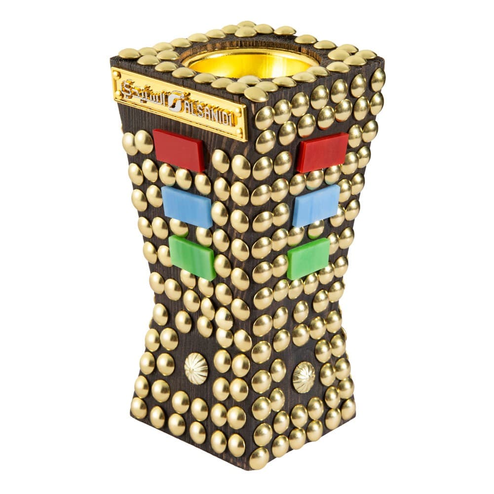 ALSANIDI, Traditional Incense Burner, Black, Size 6.5*6.5*13 Cm