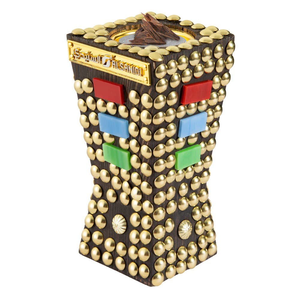 ALSANIDI, Traditional Incense Burner, Black, Size 6.5*6.5*13 Cm