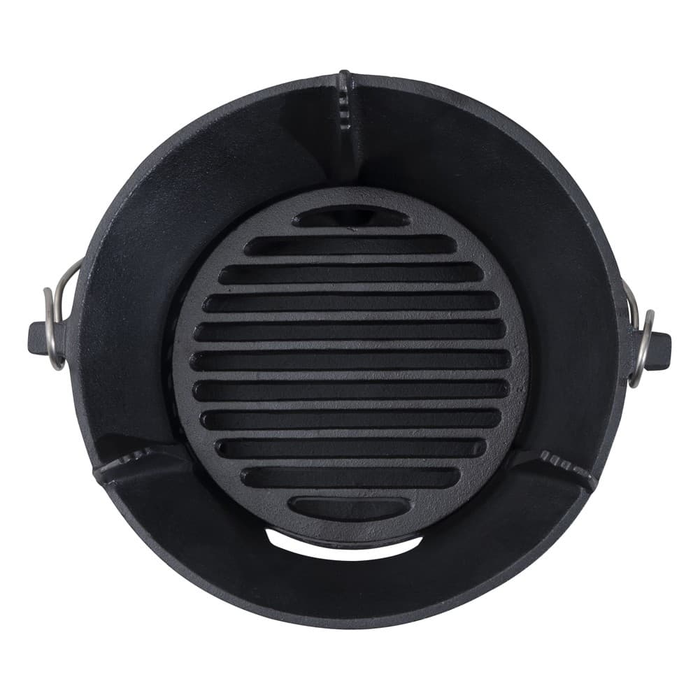 ALSANIDI, Picnic stove and grill, Charcoal stove, Black, Size25.5*25.5*11.2Cm