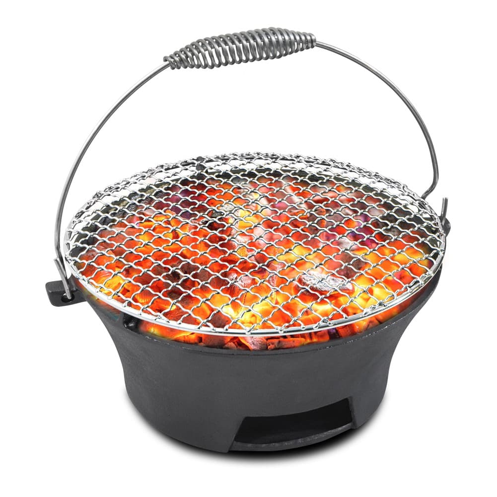 ALSANIDI, Picnic stove and grill, Charcoal stove, Black, Size25.5*25.5*11.2Cm