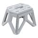 ALSANIDI, Multi-Purpose Chair, Trips Chair, White, Size34*28*24Cm