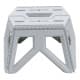 ALSANIDI, Multi-Purpose Chair, Trips Chair, White, Size34*28*24Cm