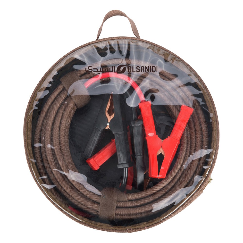 ALSANIDI, Car Battery Jumper Wire, Car Jump Starter Cable, Kaki, Size 4 Metre