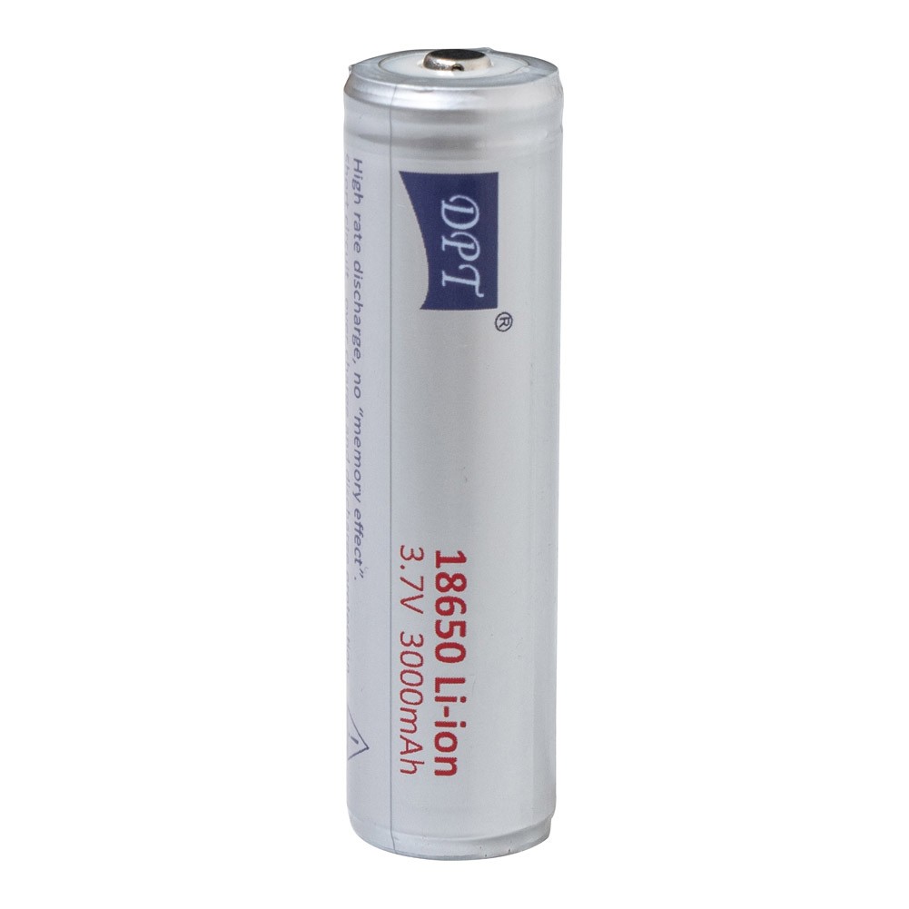 DPT, Rechargeable Flashlight Battery with a Capacity of 3.7 Volts, Multicolored , capacity 3000 ml Ampere