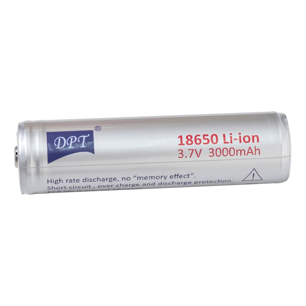 DPT, Rechargeable Flashlight Battery with a Capacity of 3.7 Volts, Multicolored , capacity 3000 ml Ampere