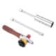 DPT, Charcoal and Firewood Torch, Chef cooking stove burners, Silver