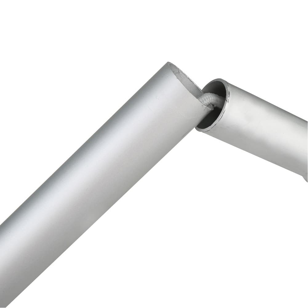 DPT, Foldable Aluminum Tent Pole, Portable Light Canopy Pole for Camping, Silver, Size 1 inch Size 210 Cm